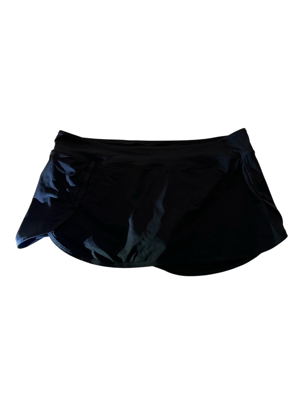 Athleta Black Athletic Tennis Golf‎ Skort Skirt Built In Shorts Women Large